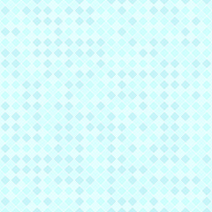 Cyan checkered diamond pattern. Seamless vector background