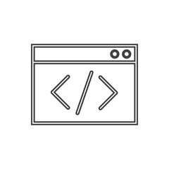 Coding icon vector