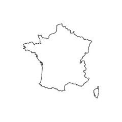 France map silhouette