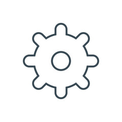 Settings icon vector