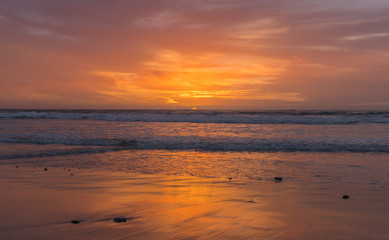 Obraz premium Amazing view of sunset near Pacific coast, Carmel, California