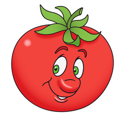 Fresh tomato cartoon