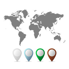 Fototapeta na wymiar World Map. Vector illustration.