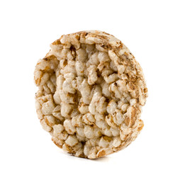 Grain crispbreads isolated on white background