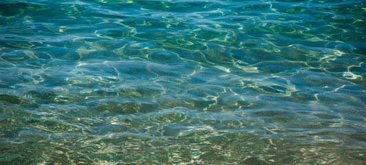Fototapeta na wymiar Beautiful Turquoise Background sea water closeup