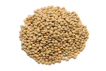 Lentils pulse legumes vegetables vegetarian food background.