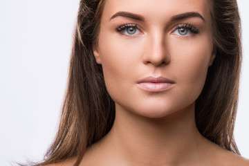 Obraz premium Portrait of young beautiful woman