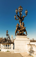Fototapeta na wymiar The Bridge of Alexandre III bridge, Paris. France.