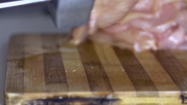 Slow motion meat tenderizer