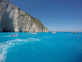 Boattrip in Zakynthos, Greece.
