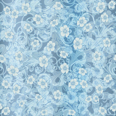 Vector seamless abstract blue pattern. seamless paisley attern. Orient or russia design. luxury ornamentation, floral wrapping wallpaper, swatch fabric for decoration and design.