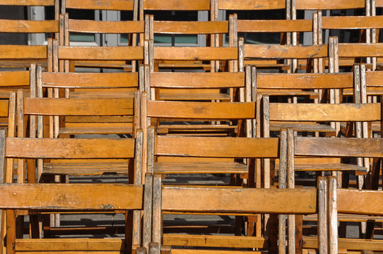Holy Week in Seville, chairs in the Official Path, Spain