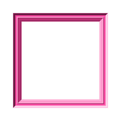 Photo frame of color vintage isolated on white background for design.