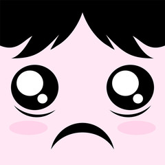 sad expression design