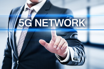 5G Network Internet Mobile Wireless Business concept