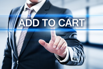 Add To Cart Internet Web Store Buy Online concept