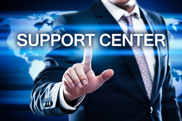 Technical Support Center Customer Service Internet Business Technology Concept