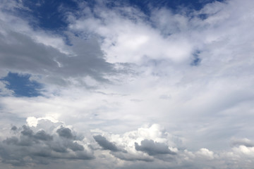 Cloud on blue sky in the daytime.