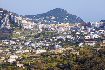 Fototapeta na wymiar Panorama of Capri Island