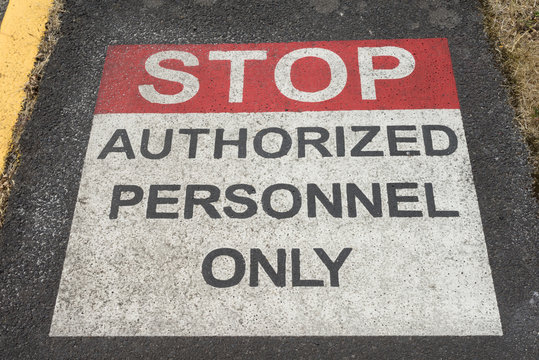 Authorized Personnel Sign