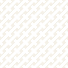 Naklejka premium Weave Seamless Pattern. Stylish Repeating Texture. Black and White Geometric Vector Illustration.