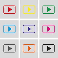 video icon stock vector illustration flat design