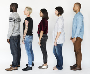 Obraz premium Diversity People Friendship Stand Together