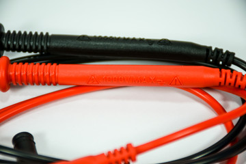 Wires for digital multimeter (red and black)