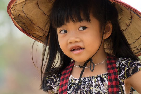 Portrait Of Cute Asian Girl