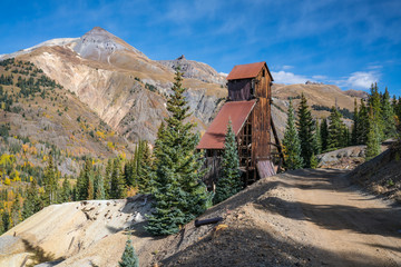 Yankee Girl Mine in the San Juan mountains of Colorado
