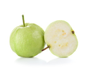 guava fruit isolated on the white background.