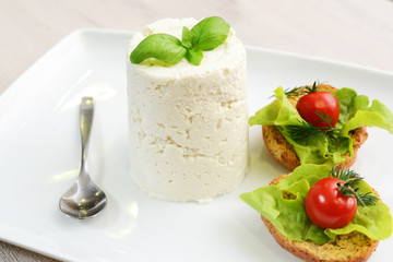 Selection of cheese - organic dairy products