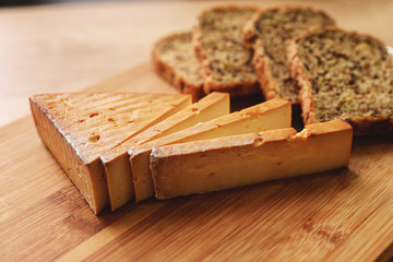 Selection of cheese - organic dairy products