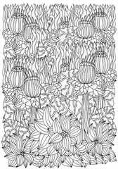 Pattern for coloring book.