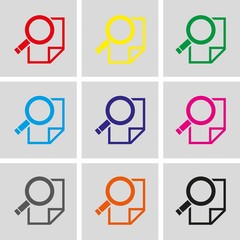 search icon stock vector illustration flat design