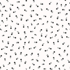 Cute seamless vector pattern with berries