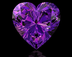 amethyst jewel ((high resolution 3D image)