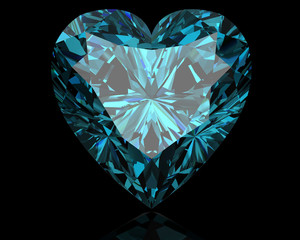 Aquamarine jewel (high resolution 3D image)