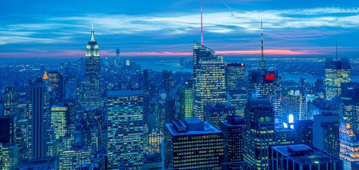 New York - DECEMBER 20, 2013: View of Lower Manhattan on Decembe