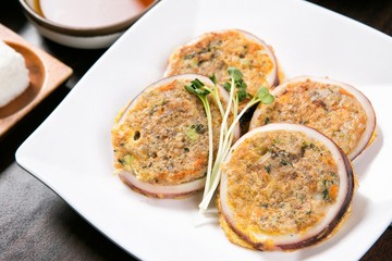 Korean style squid pancake