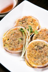 Korean style squid pancake