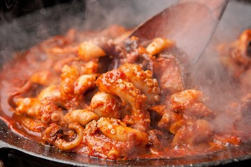  Pan-fried Marinated Small Octopus 
