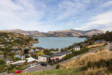 Obraz premium Banks peninsula in New Zealand south island