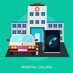 Fototapeta premium Hospital Calling Conceptual Design