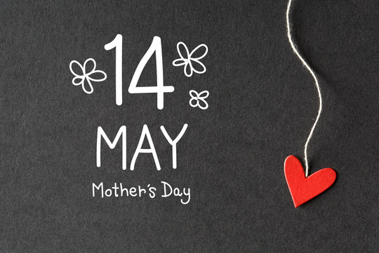 14 May Mothers Day message with paper hearts
