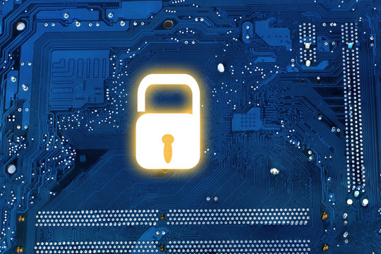 Printed Circuit Board with icon.