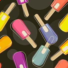 Ice cream seamless pattern