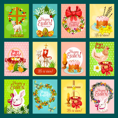 Easter greeting card, banner, poster set design