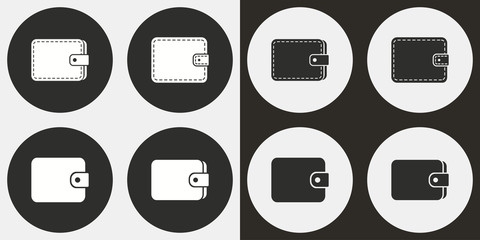 Wallet icon set.