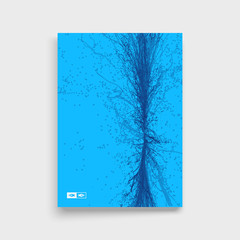 Point Explode. Textbook, booklet or notebook mockup. Cover design template.